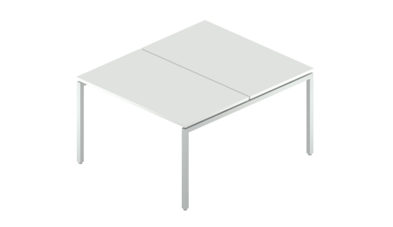 Сдвоенный стол на металлокаркасе RM-4(x2)+F-44